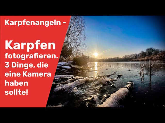 schönes Landschaftsfoto mit Karpfenangeln