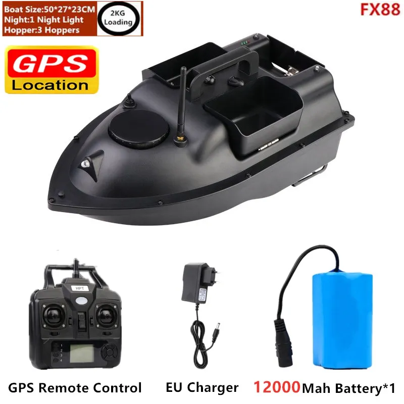 500m RC Abstand Angeln Köder Boot GPS Köder Boot GPS Postion Auto Cruise RC Angeln Köder Boot mit doppel motoren drei trichtern