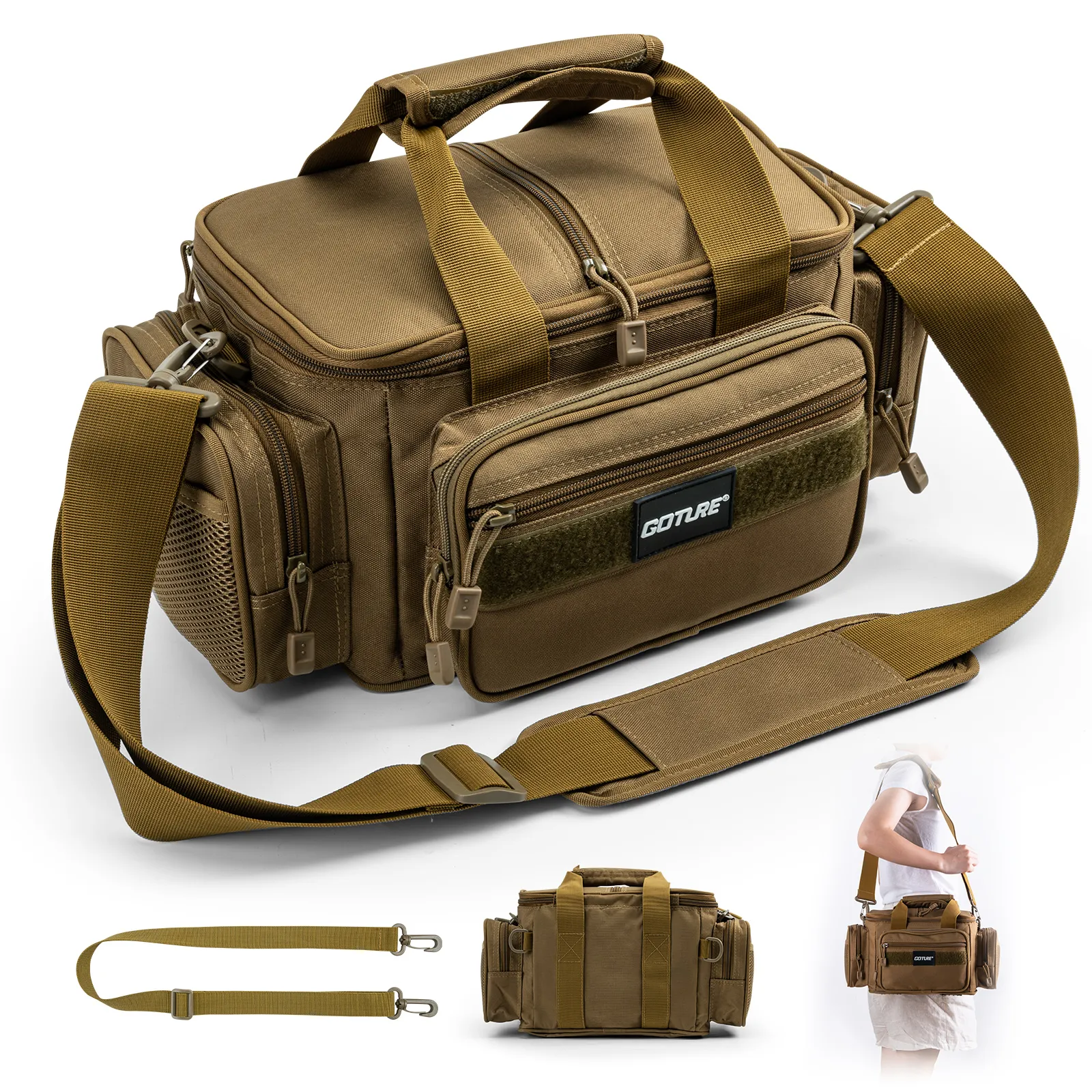 Goture 600d Oxford Stoff Schulter Cross body Angel taschen langlebige Hoch leistungs lagerung Angela us rüstung Taschen für Männer im Freien Tasche